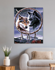 Maľovanie podľa čísel Vlci s talizmanom 40x50cm Zuty