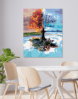 Maľovanie podľa čísel Štyri ročné obdobia 40x50cm Zuty