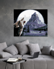 Maľovanie podľa čísel Vyjúci vlk 40x50cm Zuty