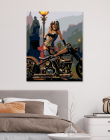 Maľovanie podľa čísel Dievča s motorkou 40x50cm Zuty