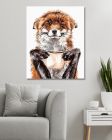 Maľovanie podľa čísel Holly Simental: Líška a káva 40x50cm Zuty