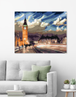 Maľovanie podľa čísel Súmrak nad Londýnom 40x50cm Zuty