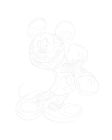 Maľovanie podľa čísel Mickey Mouse 40x50cm Zuty