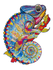 RECENTTOYS Drevené puzzle - Chameleón