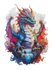 RECENTTOYS Drevené puzzle - Drak