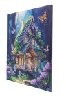 Obraz Dom fantázie (35x45 cm) vykladanie z diamantov