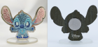 Žiarivé figúrky Stitch a Angel Disney s magnetom vykladanie z diamantov 2 ks