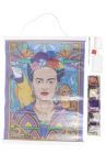 Obraz v lištách Frida Kahlo (40x50 cm) vykladanie z diamantov