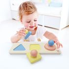 Montessori zrkadlové Puzzle tvary HAPE