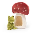Lesná žabka v hube plyšová hračka JELLYCAT