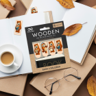 Drevený set knižných záložiek Knihožrúti 4ks Cozywood