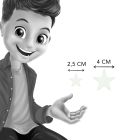 3D hviezdy svietiace v tme