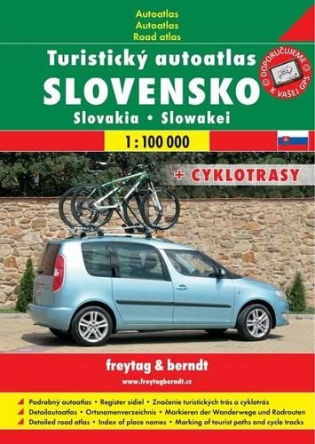 Slovensko - turistický autoatlas 1:100 000 + cyklotrasy