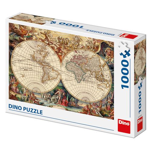 Puzzle Historická mapa 1000 Dino