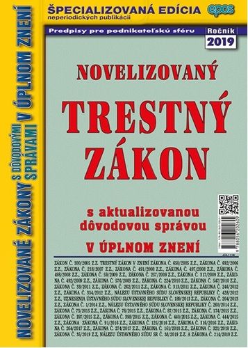 Novelizovaný Trestný zákon 11/2019