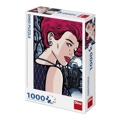 Puzzle Tajomná žena 1000 pop art Dino
