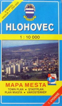 Hlohovec 1:10 000 Mapa mesta