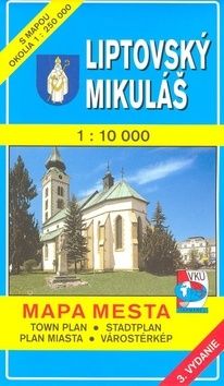 Liptovský Mikuláš 1:10 000 Mapa mesta