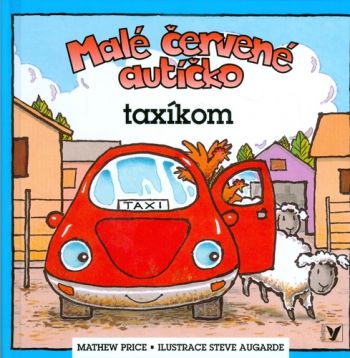 Malé červené autíčko taxíkom