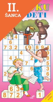 Lacná kniha Sudoku pre deti červená