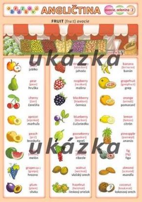 Obrázková angličtina 2 - ovocie, zelenina