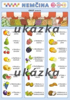 Obrázková nemčina 2 - ovocie, zelenina