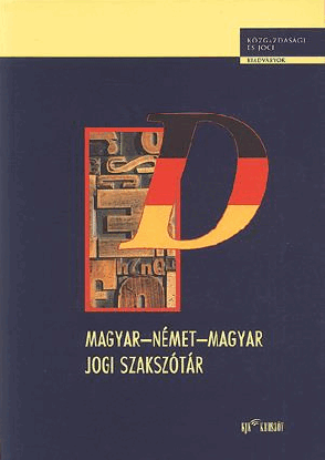 Magyar-német-magyar jogi szakszótár