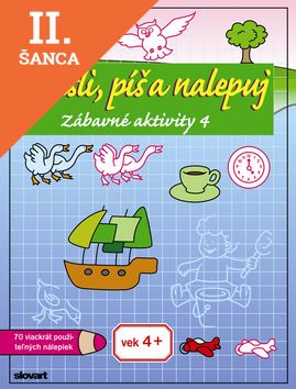 Lacná kniha Kresli, píš a nalepuj