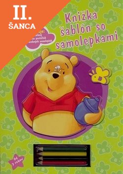 Lacná kniha Macko Puf - Knižka šablón so samolepkami