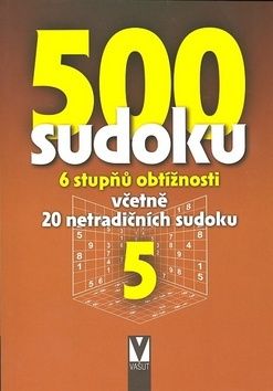 500 sudoku 5 - 6 stupňů obtížnosti včetně 20 netradičných