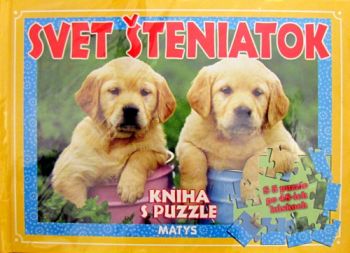 Svet šteniatok - kniha s puzzle