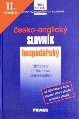 Lacná kniha Česko-anglický slovník hospodářský
