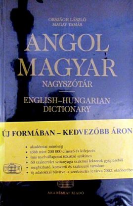 Angol-magyar nagyszótár