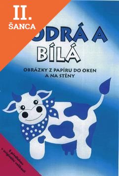 Lacná kniha Modrá a bílá Obrázky z papíru do oken a na stěny