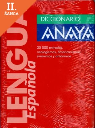 Lacná kniha Diccionario Anaya de la Lengua