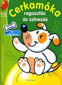 Cerkamóka ragasztás színezés 2 - 3 éveseknek