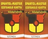Spanyol-Magyar szótanuló kártya - Középhaladó
