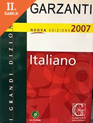Lacná kniha Garzanti Dizionario Italiano 2007