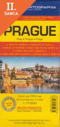 Lacná kniha Prága / Prague 1 : 17 000 - Várostérkép