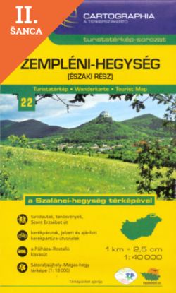 Lacná kniha Zempléni-hegység (északi rész) 1 : 40 000 - Turistatérkép