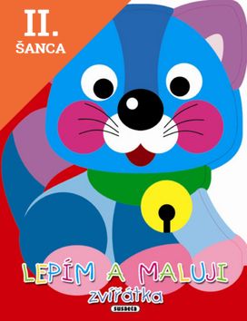 Lacná kniha Lepím a maluji zvířátka Kočička