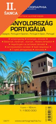 Lacná kniha Spanyolország, Portugália / Spain, Portugal 1 : 1 500 000 - Autótérkép (külföld)