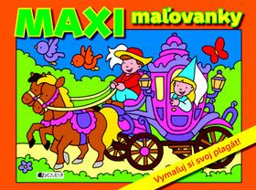 MAXI maľovanky – oranžové