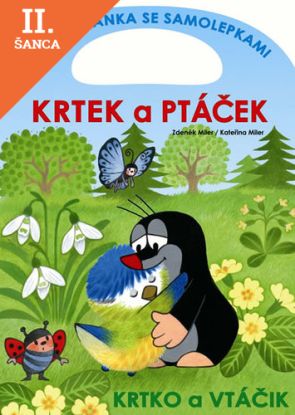 Lacná kniha Krtek a ptáček - omalovánka se samolepkami