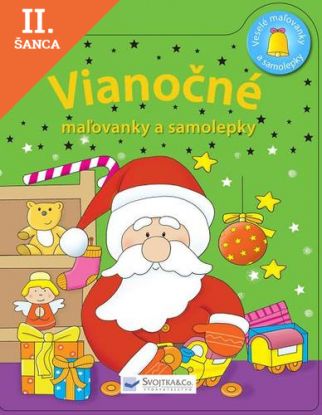 Lacná kniha Vianočné maľovanky a samolepky