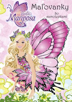 Barbie Mariposa Maľovanky so samolepkami