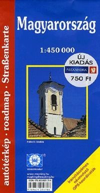 Magyarország - 1: 450 000 - Autótérkép