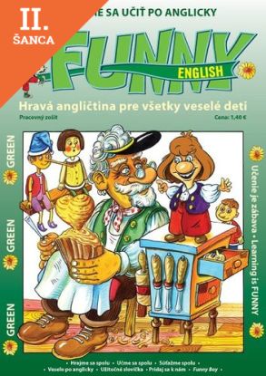 Lacná kniha FUNNY English GREEN