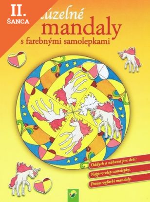 Lacná kniha Kúzelné mandaly s farebnými samolepkami (modrá)