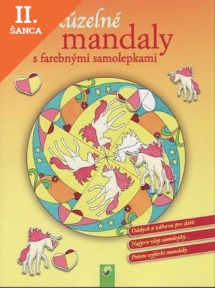 Lacná kniha Kúzelné mandaly s farebnými samolepkami (žltá)